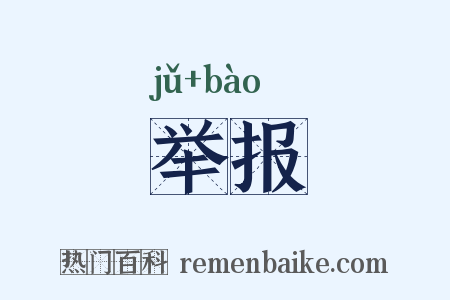 举报是什么意思的图片